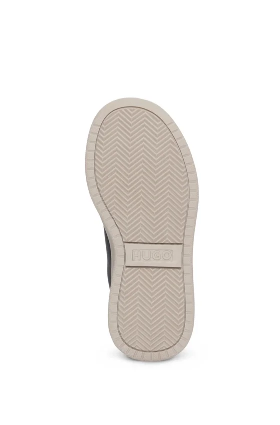 Kids’ trainers in mixed materials with nappa leather Kids’ trainers in mixed materials with nappa leather