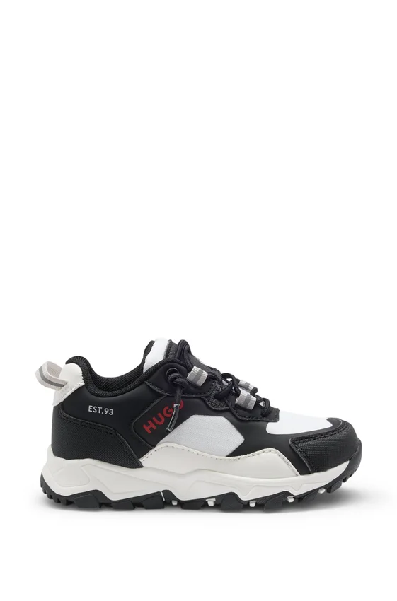 Kids’ trainers with faux leather Kids’ trainers with faux leather