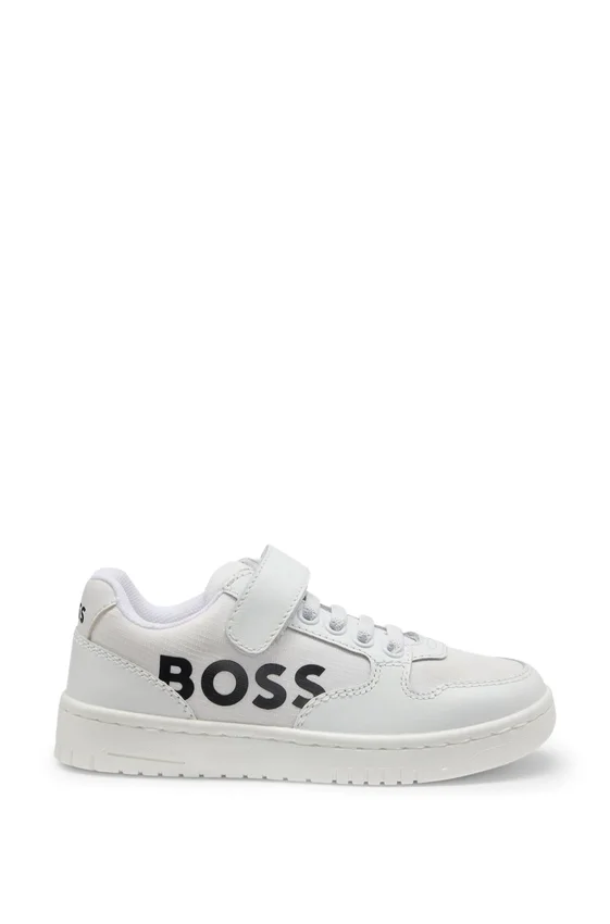 Kids’ trainers with leather trims Kids’ trainers with leather trims