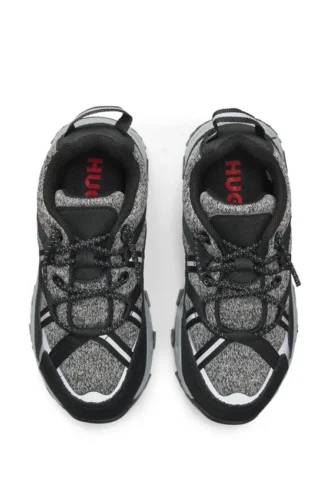Kids’ trainers with suede and faux leather