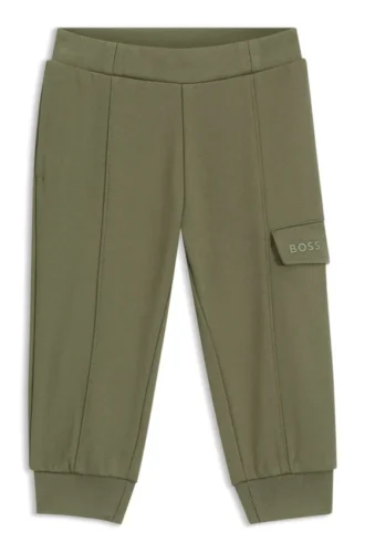 Kids’ trousers in stretch piqué