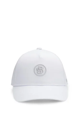 Kids’ twill cap with Double B monogram