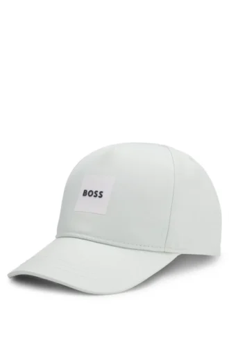 Kids’ twill cap with logo print