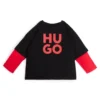 Kids’ two-in-one T-shirt with stacked logo print Kids’ two-in-one T-shirt with stacked logo print