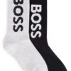 Kids’ two-pack of socks with contrast logo Kids’ two-pack of socks with contrast logo
