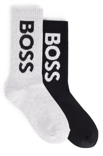 Kids’ two-pack of socks with contrast logo