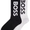Kids’ two-pack of socks with contrast logo Kids’ two-pack of socks with contrast logo