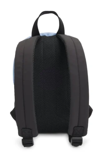 Kids’ two-tone backpack with logo print