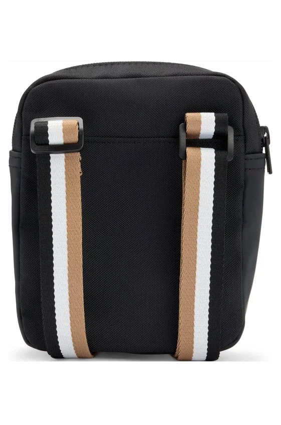 Kids’ vertical-logo messenger bag in canvas Kids’ vertical-logo messenger bag in canvas