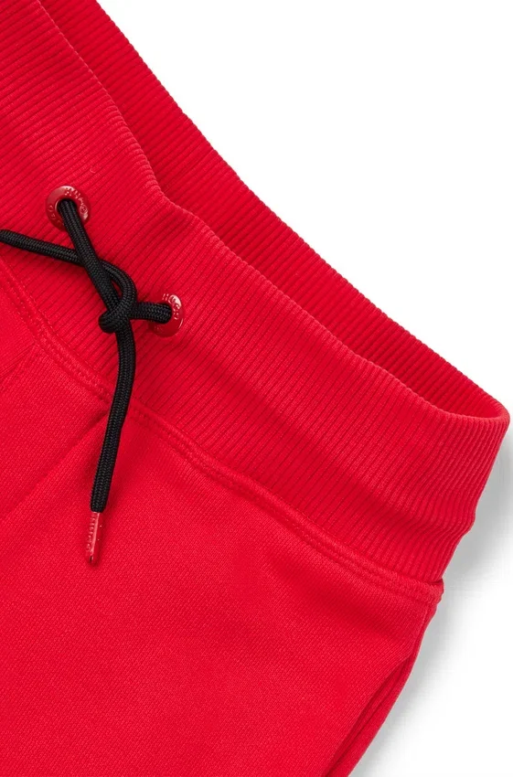 Kids’ vertical-logo tracksuit bottoms in a cotton blend Kids’ vertical-logo tracksuit bottoms in a cotton blend