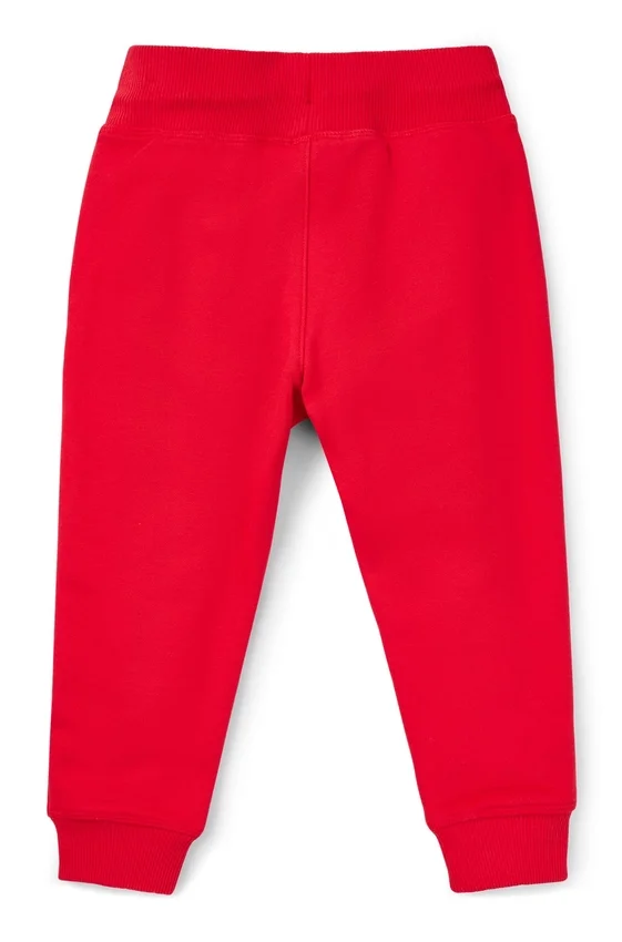 Kids’ vertical-logo tracksuit bottoms in a cotton blend Kids’ vertical-logo tracksuit bottoms in a cotton blend