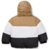Kids’ water-repellent puffer jacket with signature-stripe colors