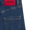 Kids’ wide-leg jeans in blue denim