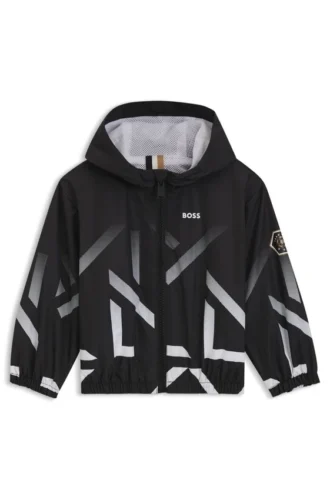 Kids’ windbreaker with degradé artwork