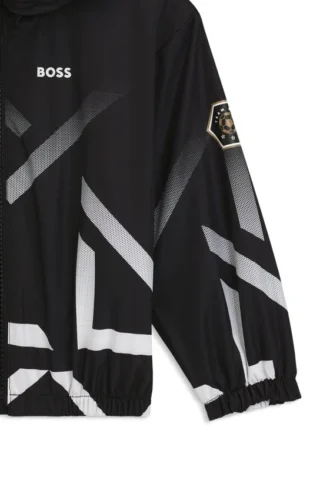 Kids’ windbreaker with degradé artwork