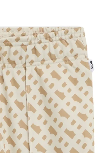 Kids’ zip-hem tracksuit bottoms with monogram print