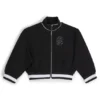 Kids’ zip-up cardigan with Double B monogram