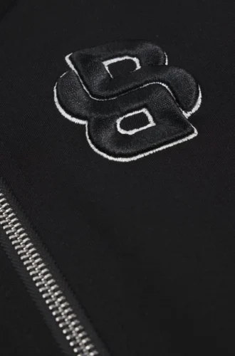 Kids’ zip-up cardigan with Double B monogram