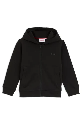 Kids’ zip-up hoodie in a cotton blend