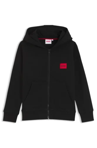Kids’ zip-up hoodie in a cotton blend