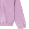 Kids’ zip-up hoodie in cotton-blend fleece