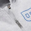 Kids’ zip-up hoodie with vertical logo
