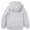 Kids’ zip-up hoodie with vertical logo