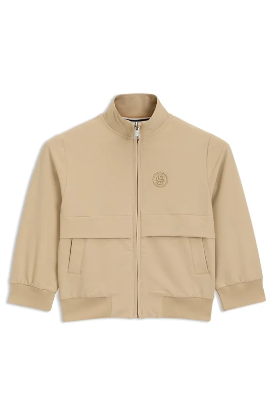 Kids’ zip-up jacket with Double B monogram Kids’ zip-up jacket with Double B monogram