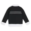Kids’ zip-up jacket with herringbone trims Kids’ zip-up jacket with herringbone trims