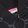 Kids’ zip-up jacket with stacked-logo print