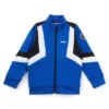 Kids’ zip-up jacket with stripes and logo details