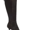 Knee boots in pony-hair leather
