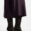 Knee boots in pony-hair leather