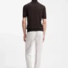 Knit polo in virgin wool