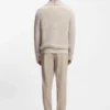 Knitted cardigan in cashmere and wool