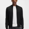 Knitted cardigan in virgin wool