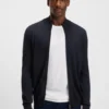 Knitted cardigan in virgin wool