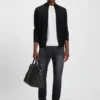 Knitted cardigan in virgin wool