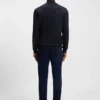 Knitted cardigan in virgin wool
