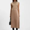 Knitted dress with satin skirt Knitted dress with satin skirt