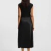 Knitted dress with satin skirt Knitted dress with satin skirt