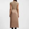 Knitted dress with satin skirt Knitted dress with satin skirt