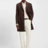 Knitted polo sweater in virgin wool