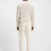 Knitted polo sweater in virgin wool