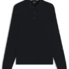 Knitted polo sweater in virgin wool