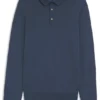 Knitted polo sweater in virgin wool