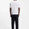 Knitted-structure sweater in cotton