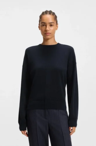 Knitted sweater in 100% cashmere