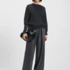 Knitted sweater in 100% cashmere