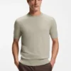 Knitted sweater in virgin wool